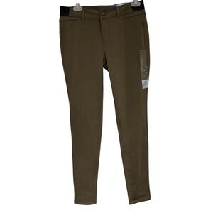 Vera Wang Small Women's Italian Olive 5 Pocket Ponte Pant
